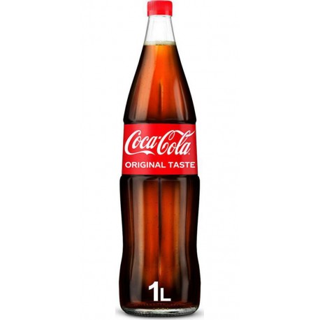 COCA-COLA Soda au cola goût original verre consigné 1 L