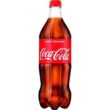 Coca-Cola Soda à base de cola goût original PET 1L