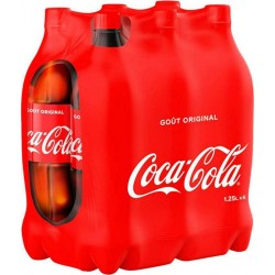 Coca-Cola goût original 6 x 1,25L (pack de 6)