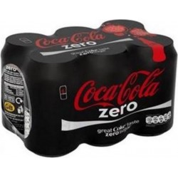 Soda Coca-Cola Zéro Canette 6x33cl (pack de 6)