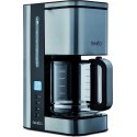 Siméo Cafetière Programmable Noir Inox Brossé 1000W 12 Tasses CFP200