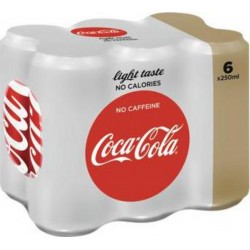 Coca-Cola Zero Sans Caféine 25cl (pack de 6)