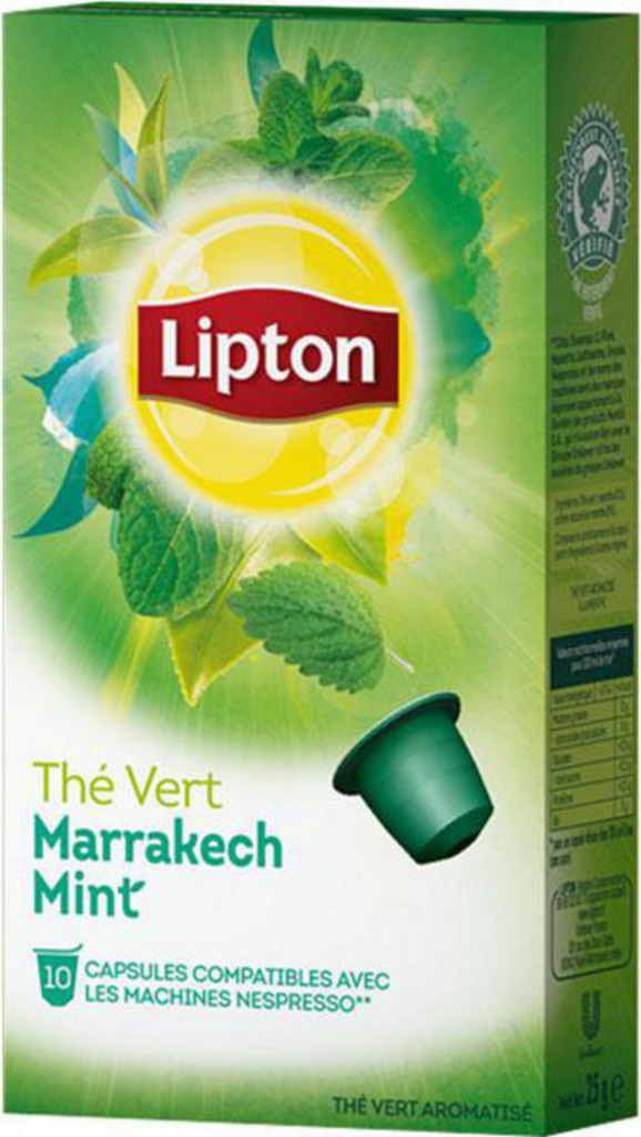 Des dosettes de thé Lipton compatibles Nespresso