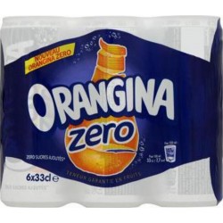 Orangina ZERO 33cl x6 (lot de 4 packs de 6 soit 24 canettes)