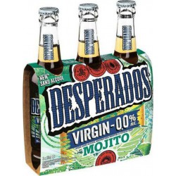 Desperados Bière virgin mojito 0% 33 cl (pack de 3)