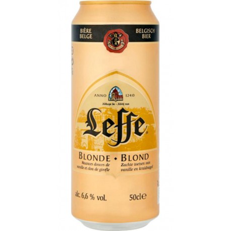 Leffe Blonde 50cl (pack de 12 canettes)