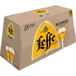 Leffe Bière blonde 6.6% 18 x 25 cl 6.6%vol.