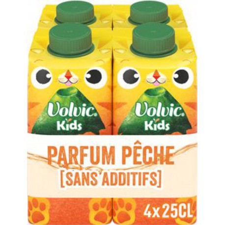 Volvic Kids Pêche Bio 4x25cl