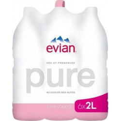 Evian 2L (pack de 6)