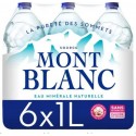 Mont Blanc Eau minérale naturelle 1L (pack de 6)