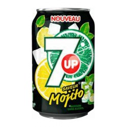 7up Mojito 33cl (lot de 12 packs de 6 soit 72 canettes)