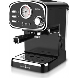 NC Machine à expresso 15 bars avec manomètre 1.25l-850W - sogo caf-ss-5680