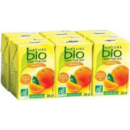 Nature Bio Jus d'orange BIO 6 x 20 cl