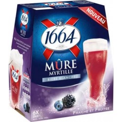 1664 Bière blanche Mûre myrtille 4,5% 6x25cl