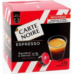 Carte Noire Expresso Compatible Dolce Gusto (lot de 64 capsules)