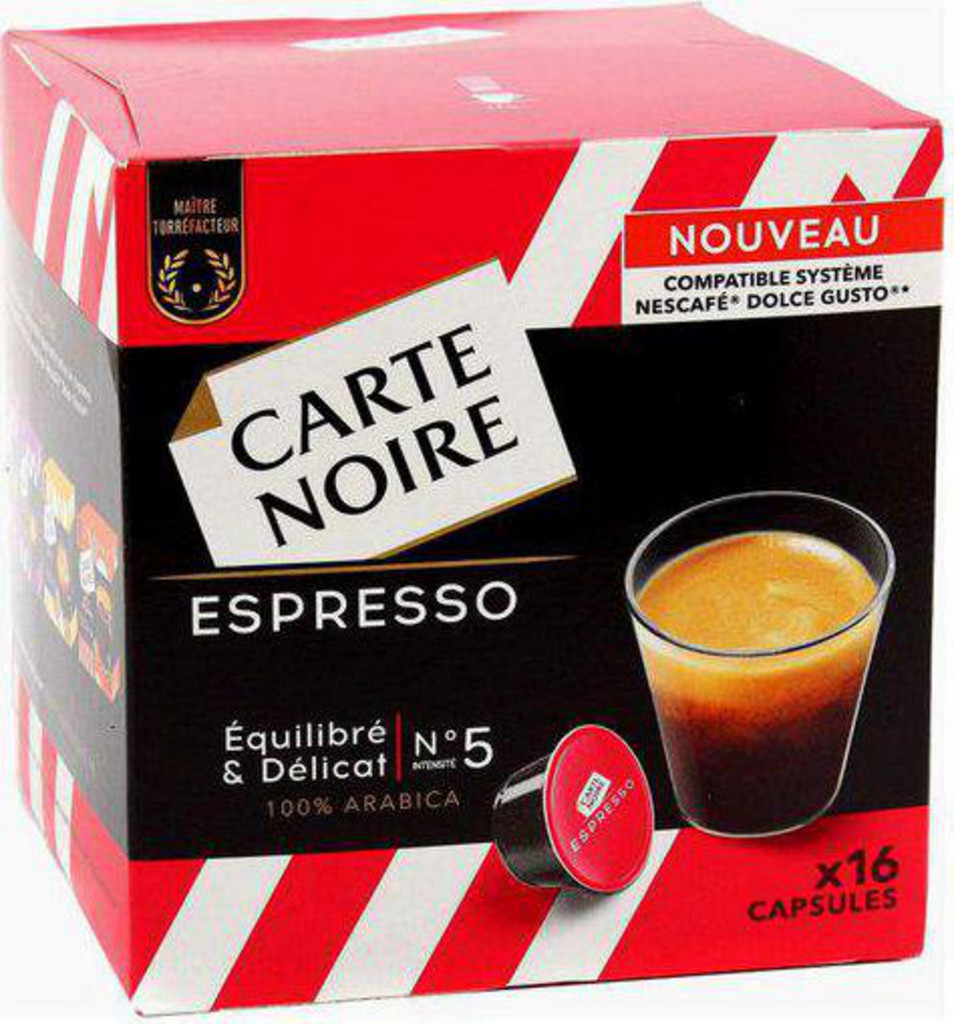 Carte Noire Expresso Compatible Dolce Gusto (pack de 64 capsules) 