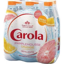 Carola Pamplemousse Orange 50cl (pack de 6)