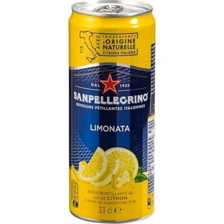 SAN PELLEGRINO Boisson gazeuse aromatisée Citron Limonata 33cl