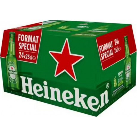 Heineken 24 X 25cl (pack de 24) - selfdrinks.com