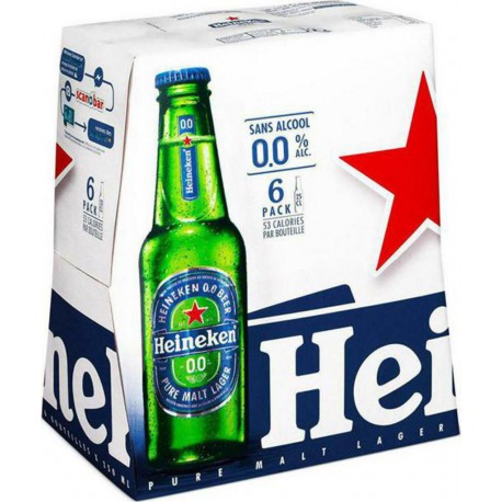 Heineken Bière sans alcool 0.01% 6 x 25 cl 0.01%vol.
