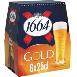1664 GOLD 6x25CL (pack de 6)
