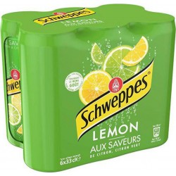 Schweppes Lemon Citron 33cl (lot de 4 packs de 6 soit 24 canettes)