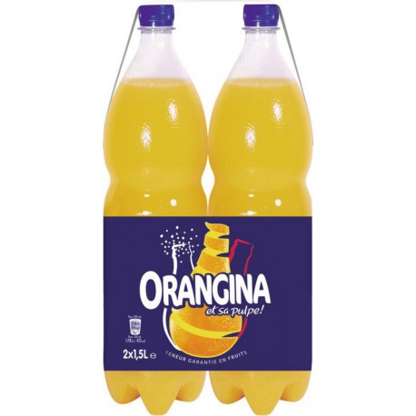 ORANGINA 1,5L (lot de 6 packs de 2 soit 12 bouteilles)