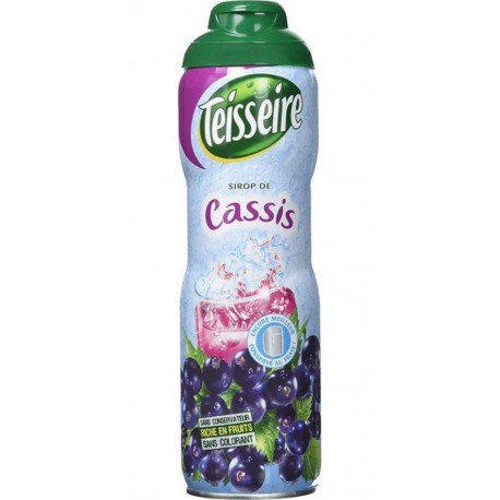 Teisseire Sirop Cassis 60cl (lot de 2 bouteilles)