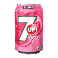 7up Cherry 33cl (lot de 3 packs de 24 soit 72 canettes)