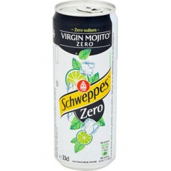 Schweppes Virgin Mojito Zéro 6x33cl (lot de 12 packs de 6 soit 72 canettes)