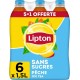LIPTON Ice Tea ZERO saveur pêche 1,5L (pack de 6)