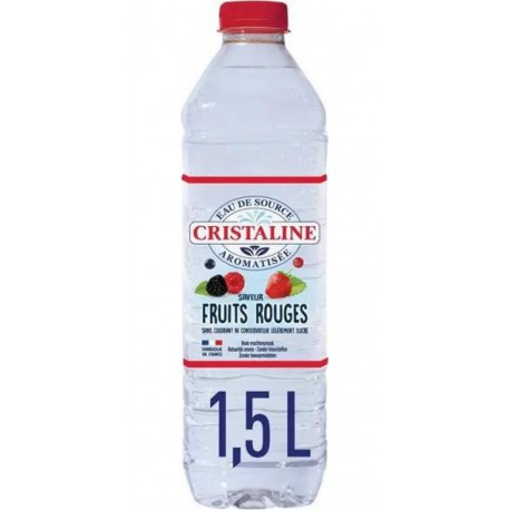 CRISTALINE Eau de source aromatisée Fruits Rouges 1,5L
