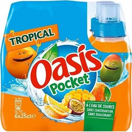 Oasis Tropical 25cl Bouchon Sport (pack de 24)