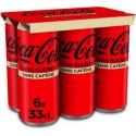 Coca-Cola Soda à base de cola sans sucressans cafeine 6 x 33cl (pack de 6)