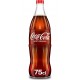 Soda Coca-Cola Zéro Bouteille verre 75cl