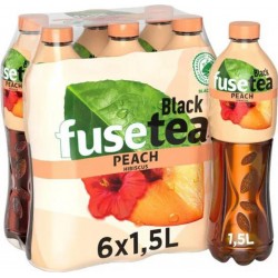 Fuze Tea Pêche Intense 1,25L (pack de 6 bouteilles)