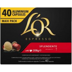 L'OR Espresso Splendente 208g (boîte de 40 capsules)