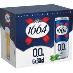 1664 Bière sans alcool blonde 33cl (pack de 6)
