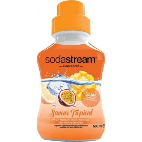 Sodastream Concentré Saveur Tropical 500ml (lot de 3 flacons)