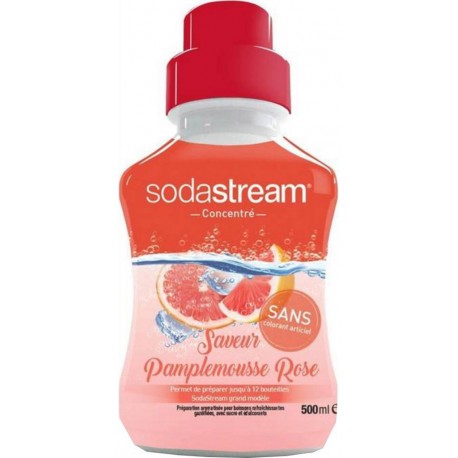 Sodastream Concentré Saveur Pamplemousse Rose 500ml (lot de 4 flacons)