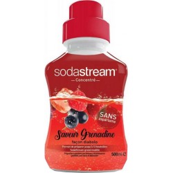 Sodastream Concentré Saveur Grenadine Façon Diabolo 500ml (lot de 3 flacons)