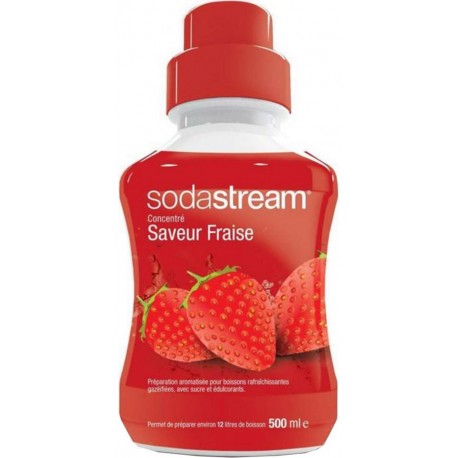 Sodastream Concentré Saveur Fraise 500ml (lot de 3 flacons)