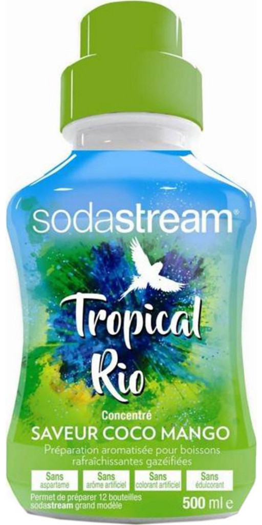 Sodastream Tropical Rio Concentré Saveur Coco Mango 500ml (lot de 7  flacons) 