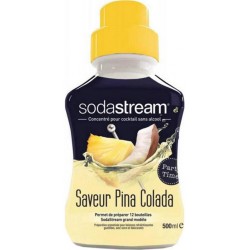 Sodastream Concentré pour Cocktail sans Alcool Saveur Pina Colada 500ml (lot de 2 flacons)