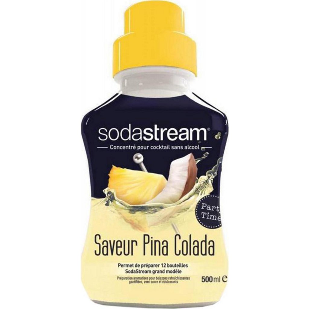 Sodastream Concentré pour Cocktail sans Alcool Saveur Pina Colada 500ml  (lot de 2 flacons) 