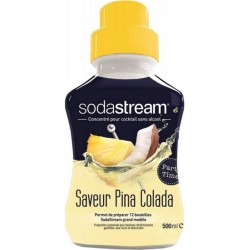 Sodastream Concentré pour Cocktail sans Alcool Saveur Pina Colada 500ml (lot de 4 flacons)