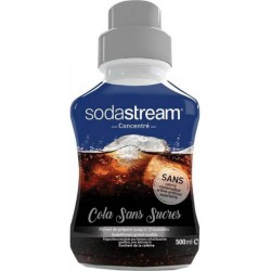 Sodastream Concentré Cola sans Sucres 500ml (lot de 2 flacons)