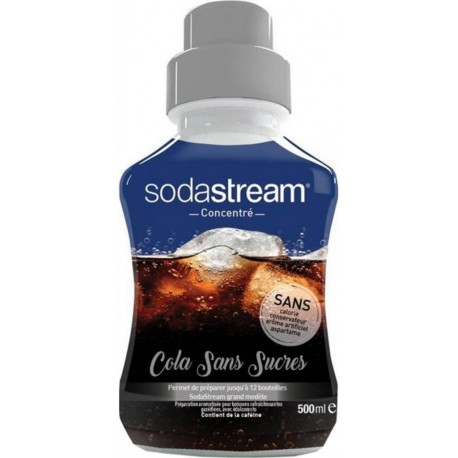 Sodastream Concentré Cola sans Sucres 500ml (lot de 4 flacons)