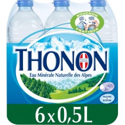 Eau minérale Thonon 50cl (lot de 4 packs de 6 soit 24 bouteilles)