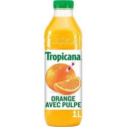 Tropicana Orange Avec Pulpe 1L (lot de 2 bouteilles)